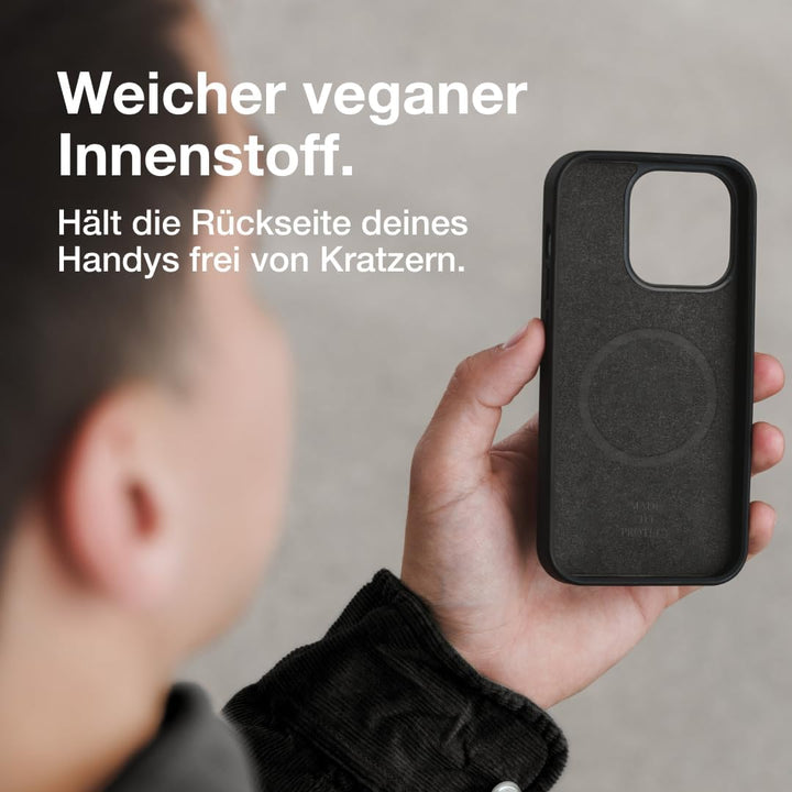 Woodcessories - Magnetisches Bumper Case für iPhone 15 Pro kompatibel mit MagSafe, Hülle mit Magnet
