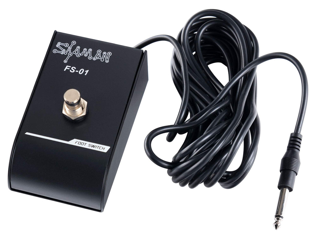 Shaman FS-01 Lead Fussschalter (Metall Footswitch, 5m Kabel, 1 Switch, Monoklinke) schwarz