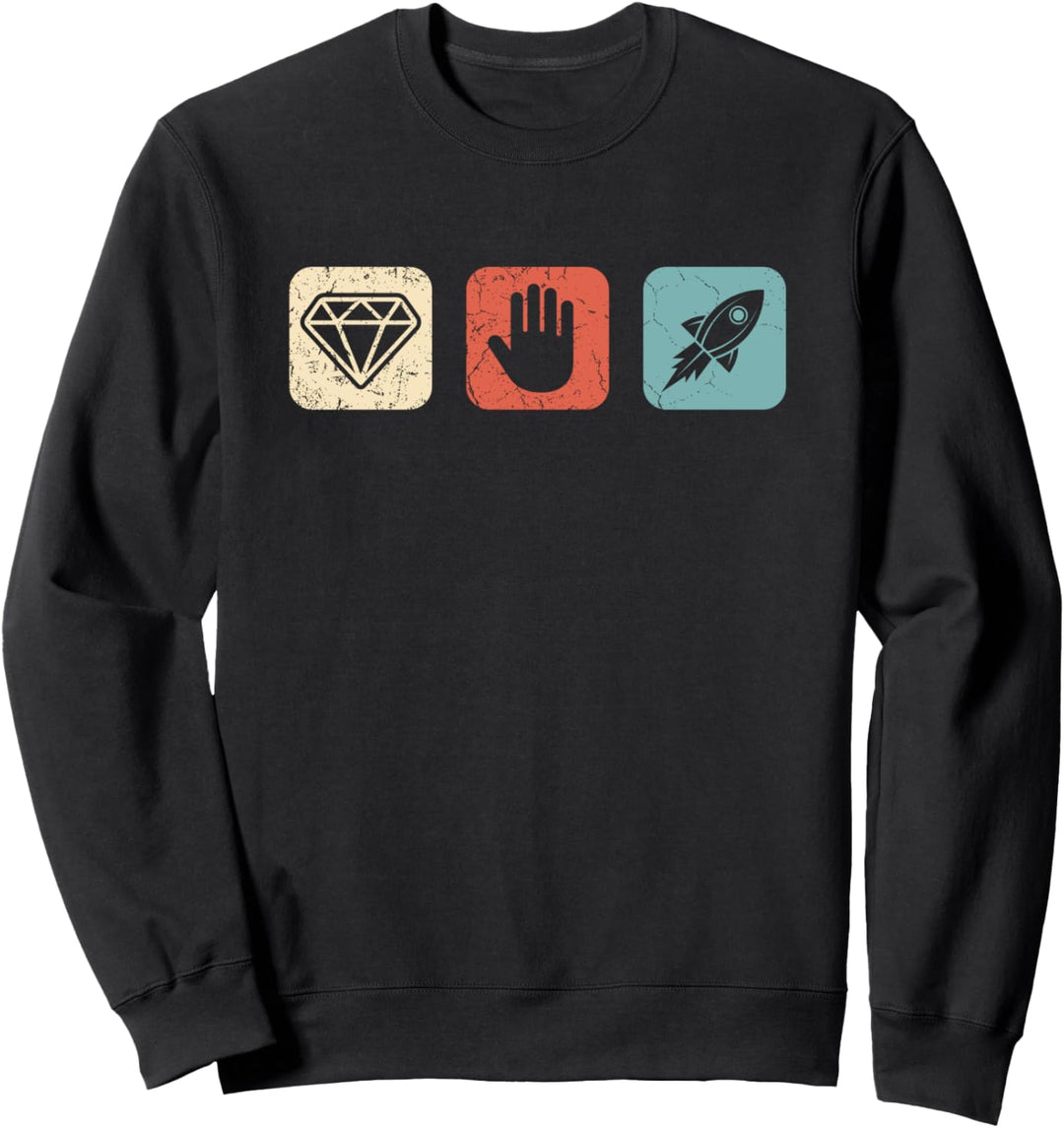 Diamant Hände Crypto Stonk Aktienmarkt Diamant Hände Sweatshirt