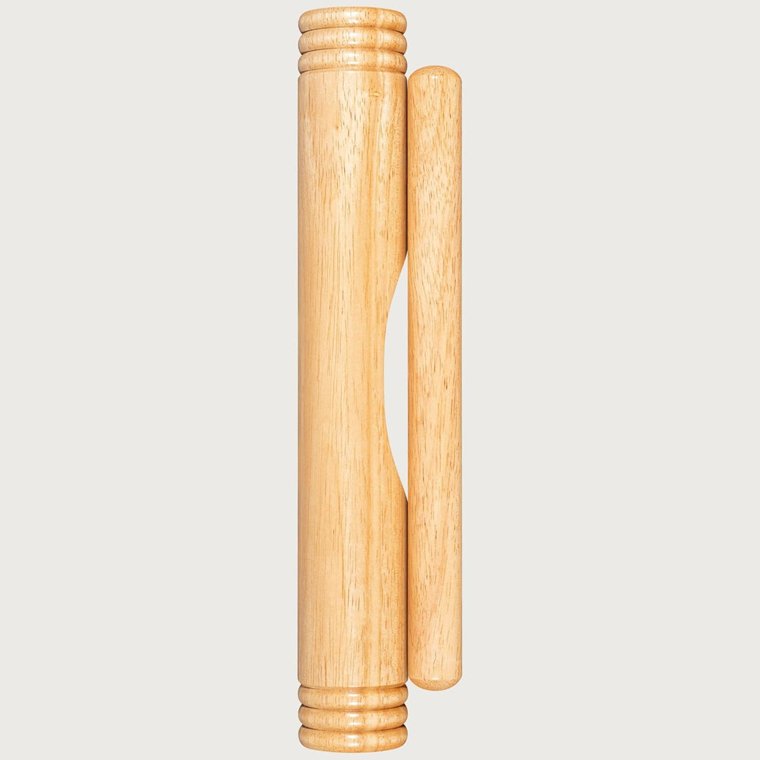 Meinl Percussion Wood Claves African - 1 Paar zylindrische Klanghölzer - Hohler Holzkorpus - Musikin