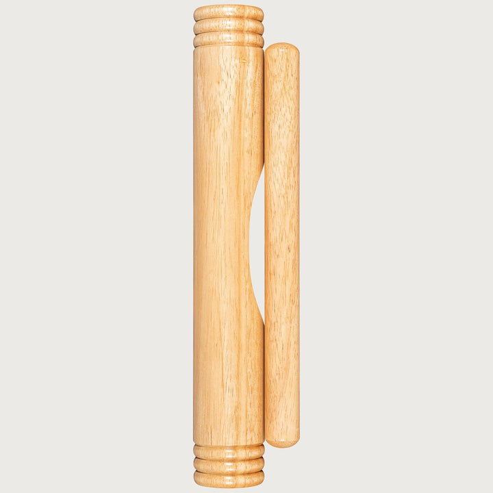 Meinl Percussion Wood Claves African - 1 Paar zylindrische Klanghölzer - Hohler Holzkorpus - Musikin