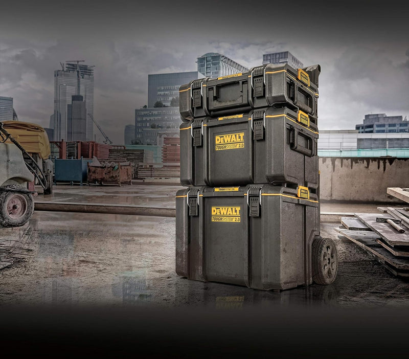 Dewalt DS450 Werkzeugbox DWST83295-1 (ToughSystem 2.0, mobile Werkzeugbox mit robusten 8" Rädern und