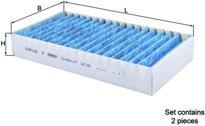 MAHLE LAO 295/S Innenraumfilter Allergen-, Bakterien- und Geruchsschutz, Allergen-, Bakterien- und G