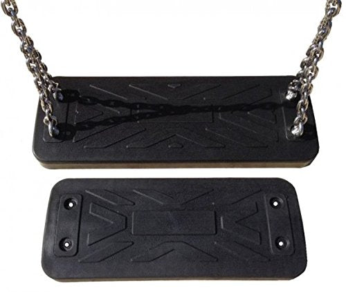 Erwachsenenschaukelsitz XL - schwarz, Kette:250 cm V2A Edelstahl, 250 cm V2A Edelstahl