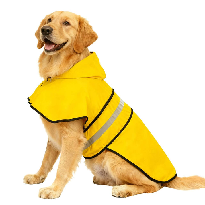 Reflektoren Hunderegenmantel-Hunde Wasserdichter Regenmantel mit Kapuze, Haustier Outdoor-Aktivitäte