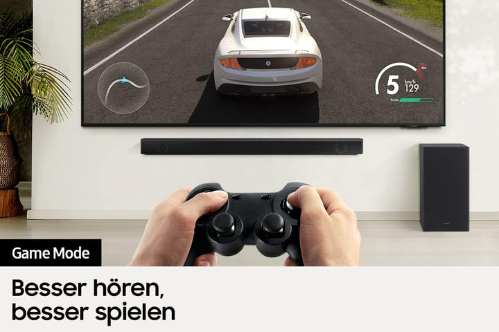 Samsung HW-B540 2.1-Kanal B-Soundbar (Deutsches Modell), Dolby 2.0 und DTS Virtual:X, Adaptive Sound