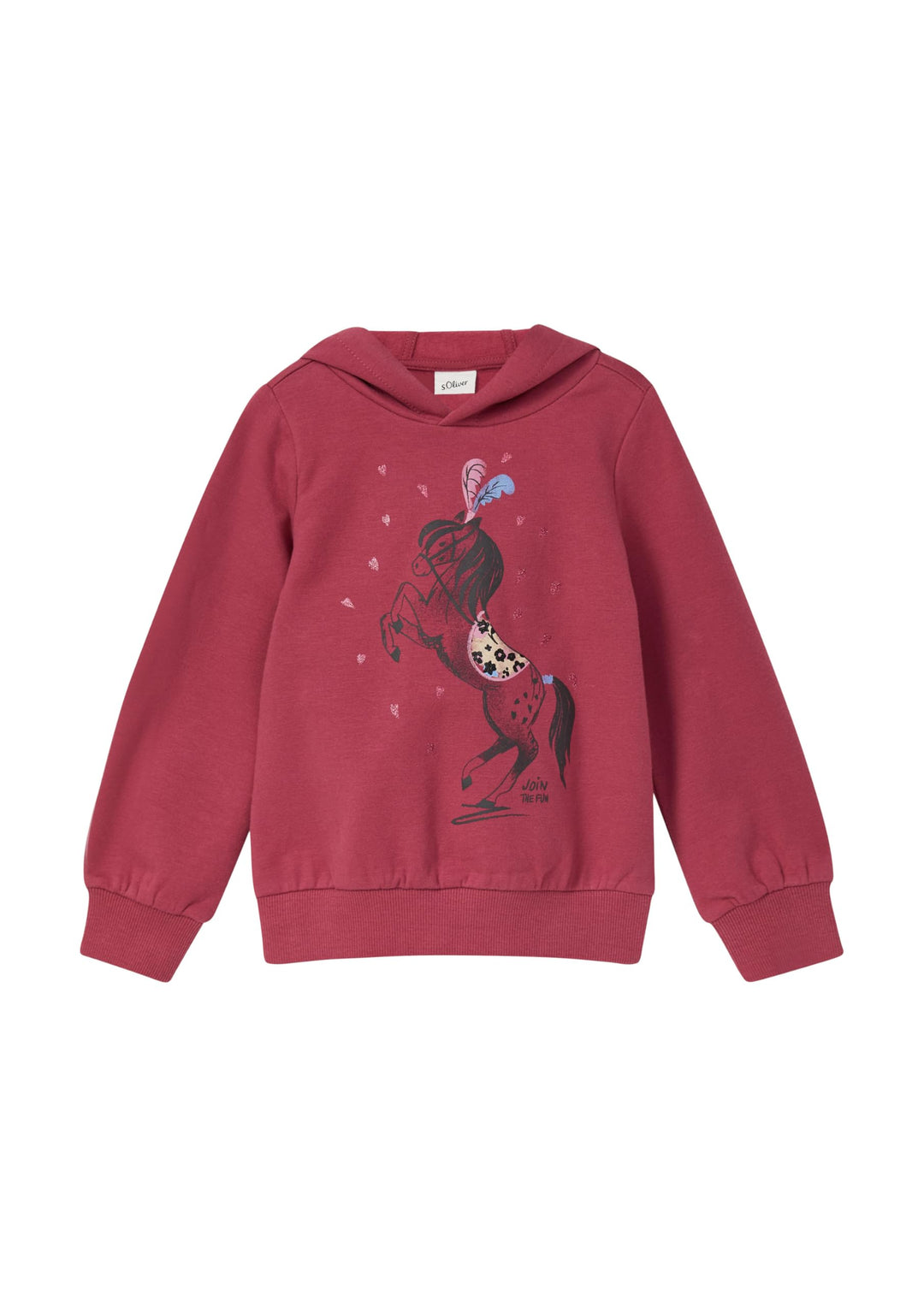 s.Oliver Mädchen 2169461 Sweatshirt mit Kapuze (1er Pack) 116-122 Grosse Grössen 4465, 116-122 Gro&amp;