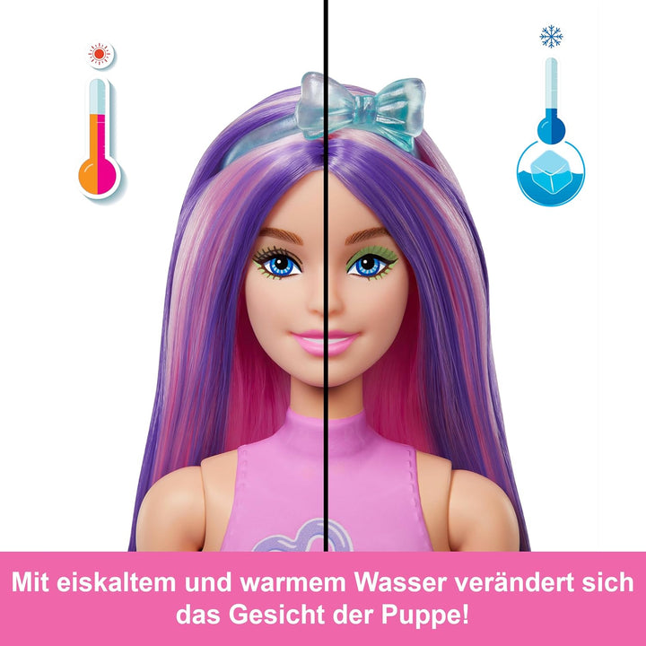 Barbie Color Reveal Puppe und Accessoires, Ballontier-Reihe, 6 Überraschungen einschliesslich Farbwe