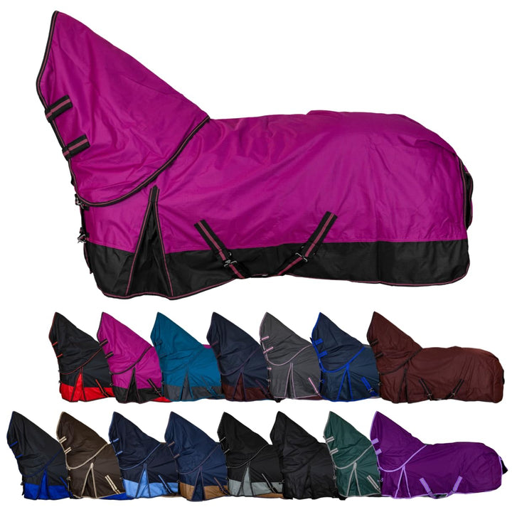 RL24 - Weidedecke Full Neck Basicline 600D Polarfleecefutter – als Regendecke & Übergangsdecke – was