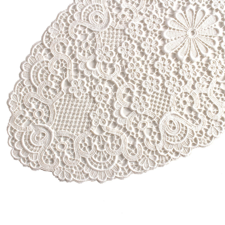 Plauener Spitze by Modespitze 2204_e_3060 Tischdecke ADMETO, 30 x 60 cm oval, creme