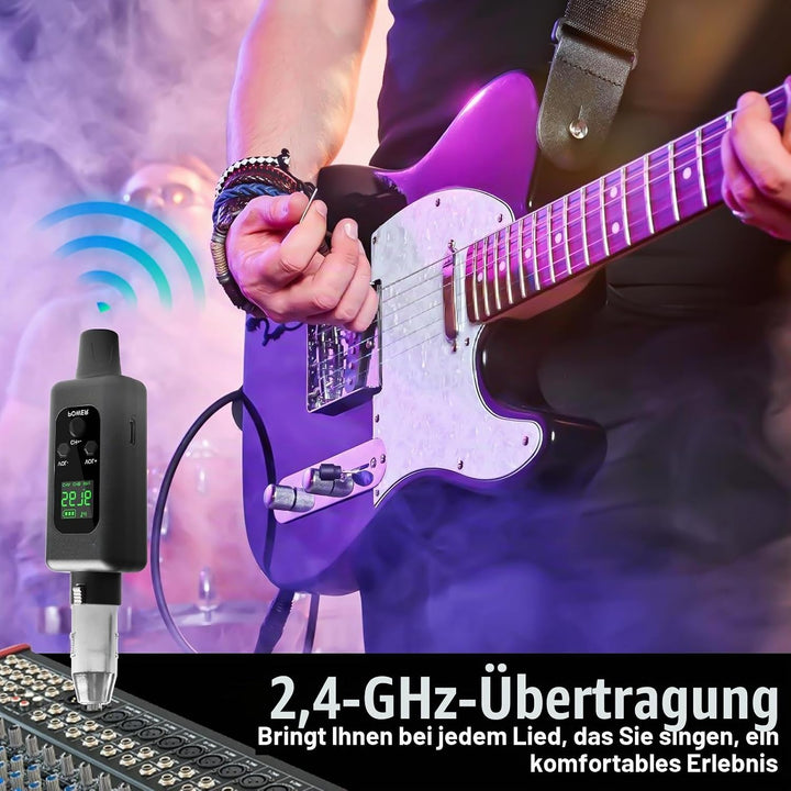 XLR Mikrofon Sender Empfänger, 2.4G Kabelloses Funkmikrofon-Adapter 1 zu 1 Kabelloses Mikrofon für d