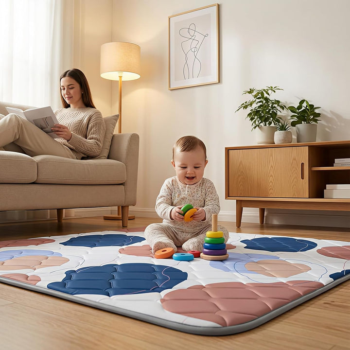 UBRAVOO Baby-Spielmatten, Krabbel-Laufgittermatte, Schaumstoff-Spielmatte für Babys und Kleinkinder,