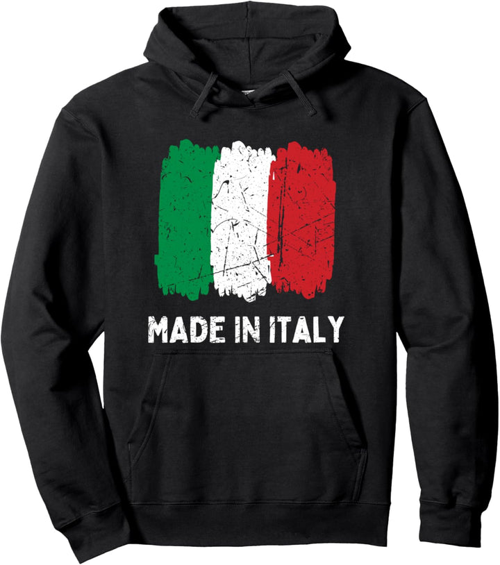 Italian Flag Vintage - Proud Italian Quote Italy Lover Pullover Hoodie