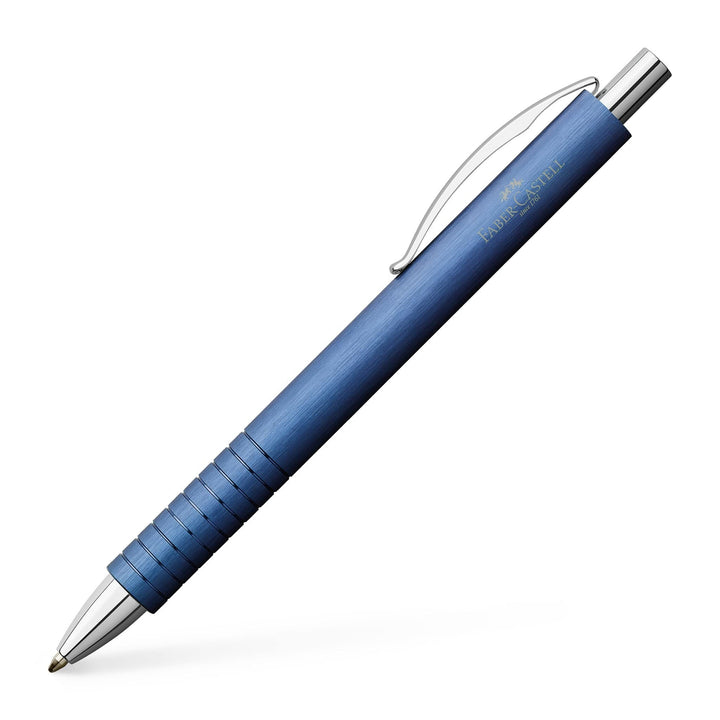Faber-Castell 148426 - Kugelschreiber Essentio, Aluminium Blau, 1 Stück blau Kugelschreiber, blau Ku