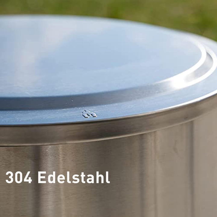 Solo Stove Deckel für Feuerschale Yukon | Edelstahl-Feuerstellen-Zubehör, Winterfest, wasserdicht, a