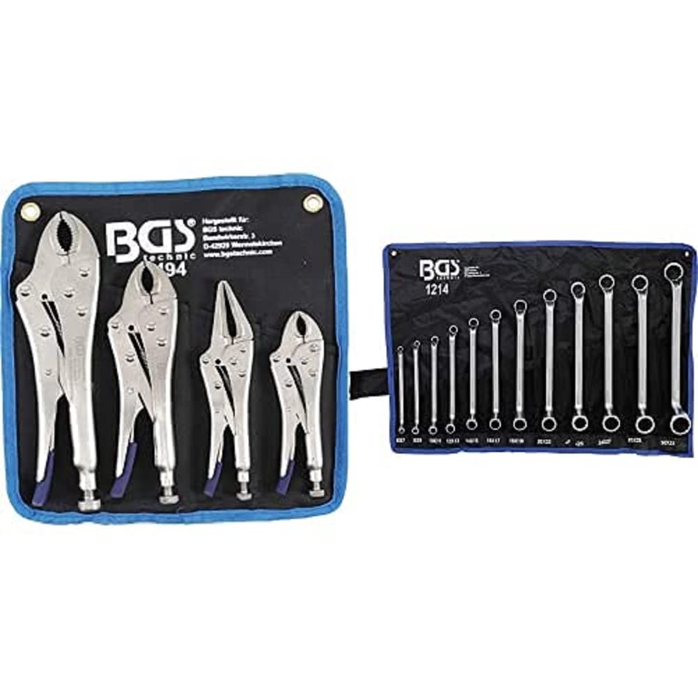 BGS 494 | Gripzangen-Satz | 4-tlg. | Gripzange 140/185/220 mm | Langbeck-Gripzange 175 mm + 1214 | D