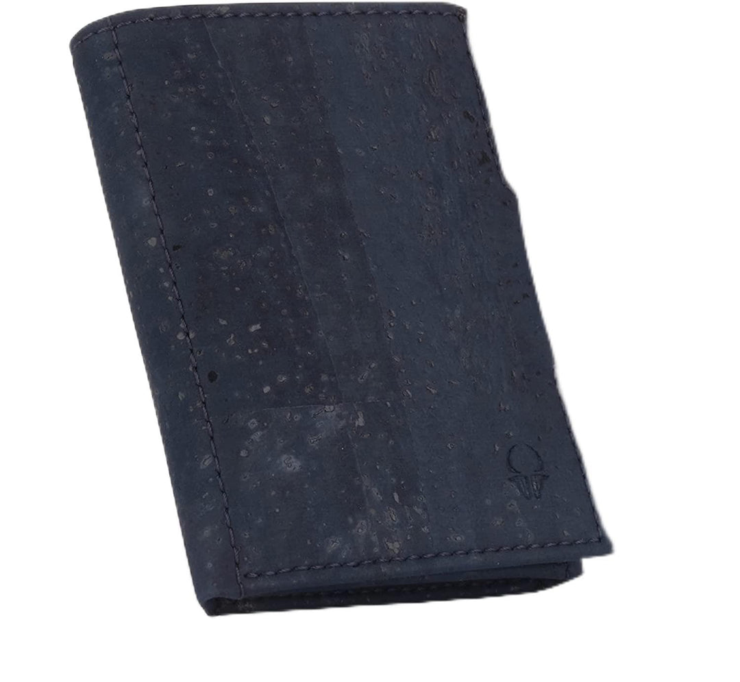 DONBOLSO Geldbörse Korkleder Slim Wallet | Münzfach & RFID Schutz | 11 Karten | Minimalistische Port