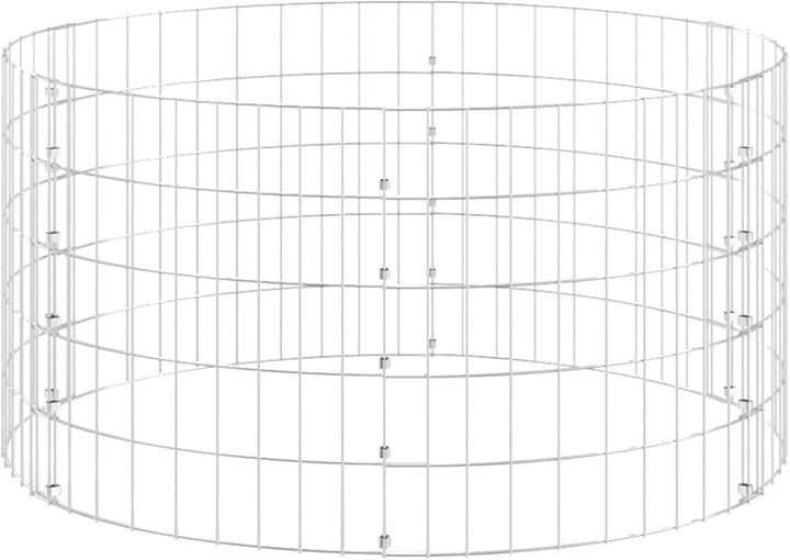 Gecheer Gartenkomposter Ø100x50 cm, Kompostbehälter, Verzinkter Stahl, for Gartenabfälle und Kompost