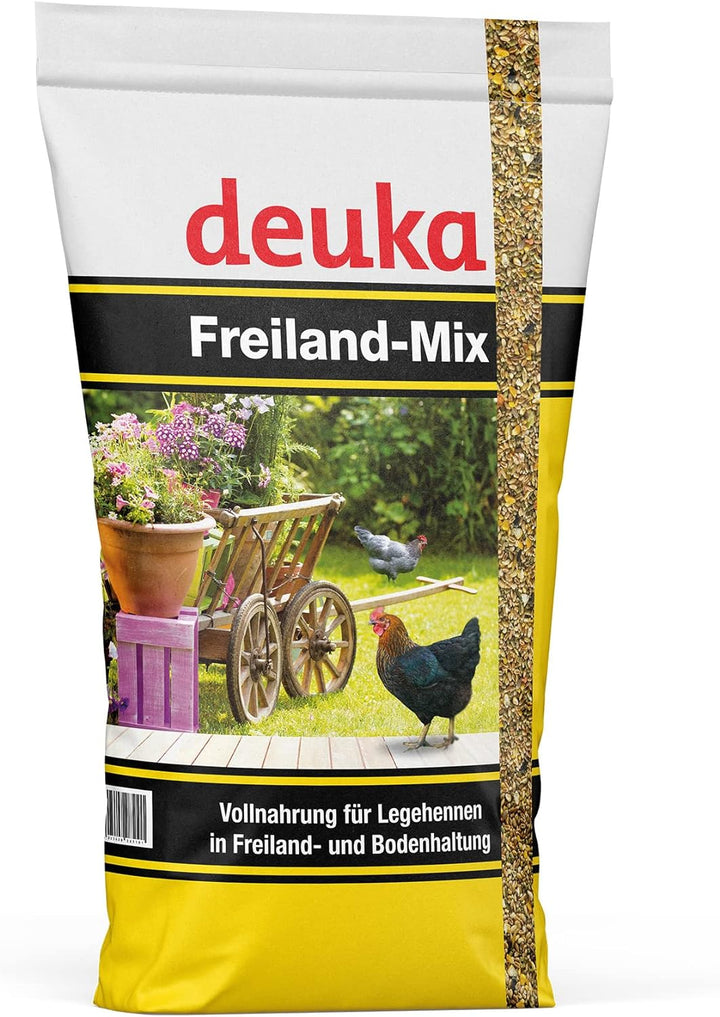 deuka Freiland-Mix 10 kg | Hühnerfutter | Abwechslungsreiches Alleinfutter | Vollnahrung für Legehen
