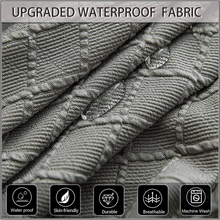 1/2/4/6 PCS Diamond Lattice FStretch wasserdichte XL Stuhlhussen für Esszimmer, Spandex Large Dining