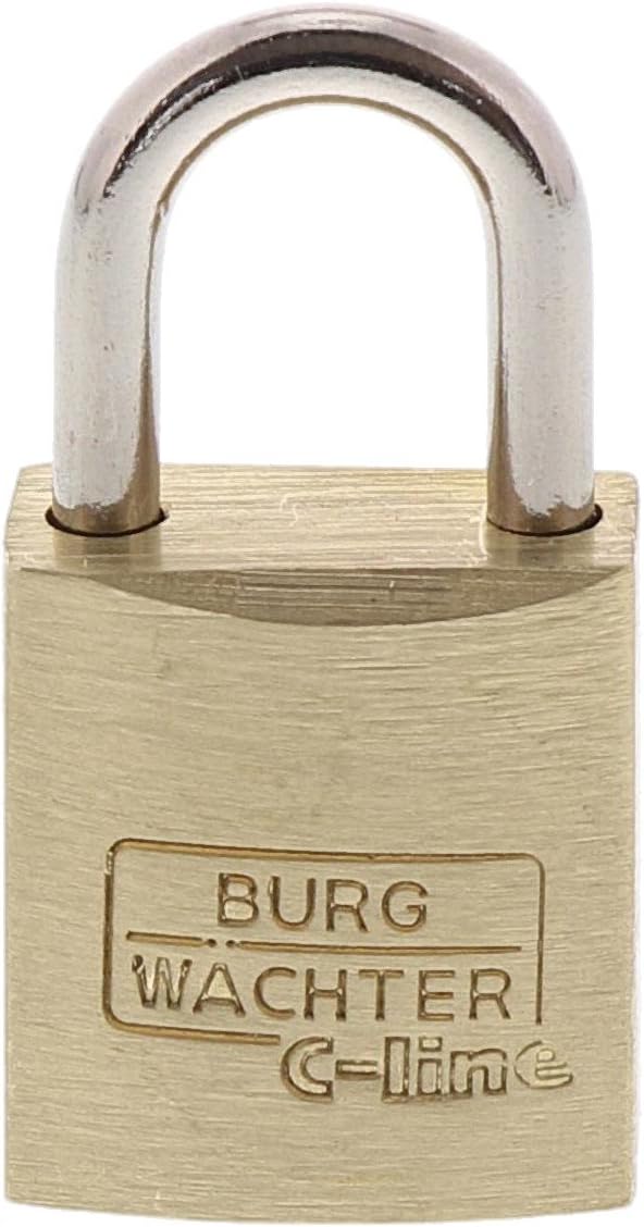 Burg Wächter Vorhangschloss-Set, Messing, Bügelstärke: 3,5 mm Bügelstärke: 3,0 mm, Bügelstärke: 3,0