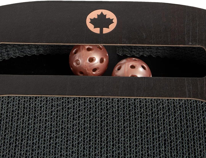 CanadianCat Company | XXL Katzenspielplatz 85 x 54 x 5,8 cm mit integrierter Kratzpappe | PlayPlate