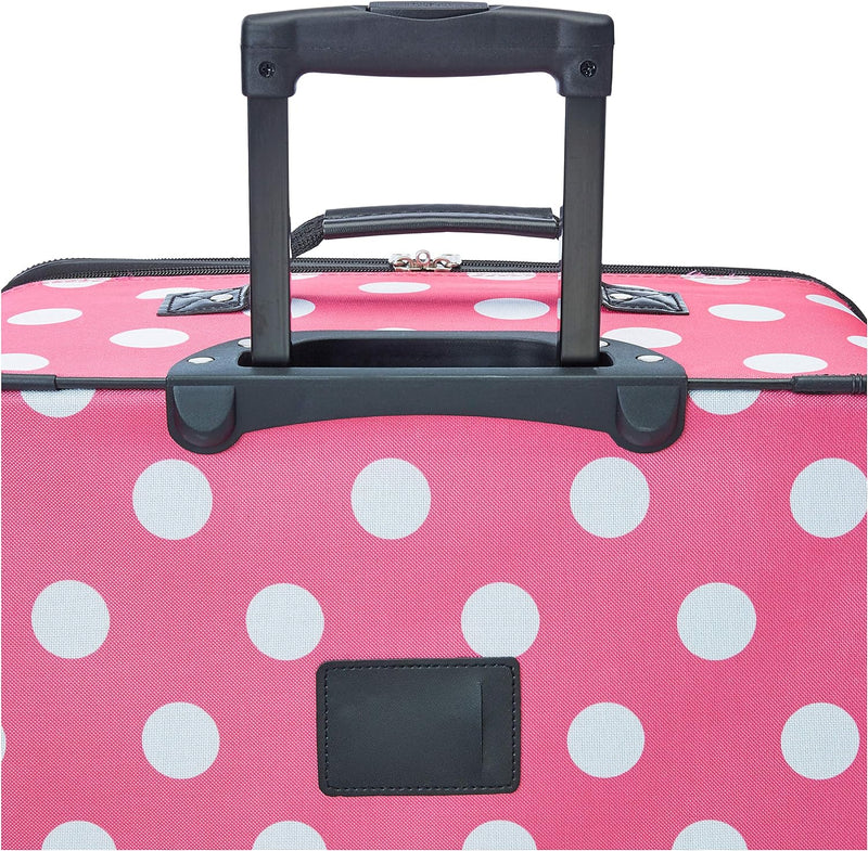 Rockland Polka Softside Aufrechtes Gepäck-Set, Pinke Punkte, Einheitsgrösse, Polka Softside Aufrecht