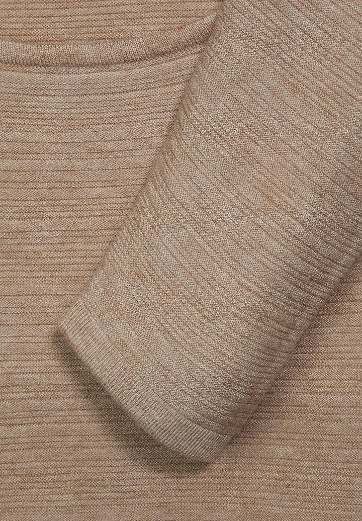 Street One Damen A302025 Strickpullover (1er Pack) 40 Buff Sand Melange, 40 Buff Sand Melange