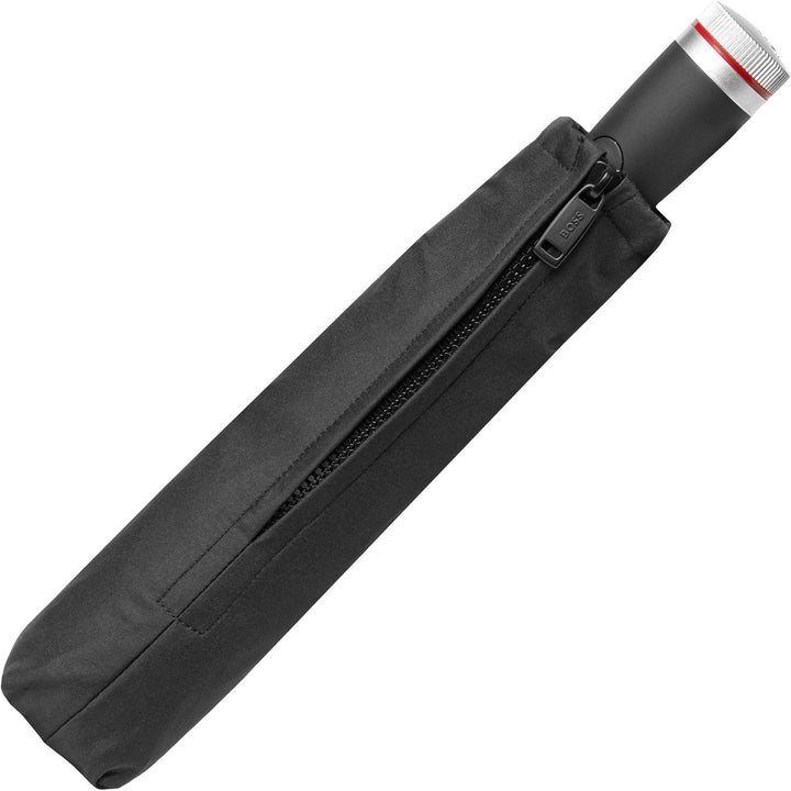 Hugo Boss Gear Regenschirm Taschenschirm aus Polyester in der Farbe Rot, Masse offen: Länge ca. 62 c