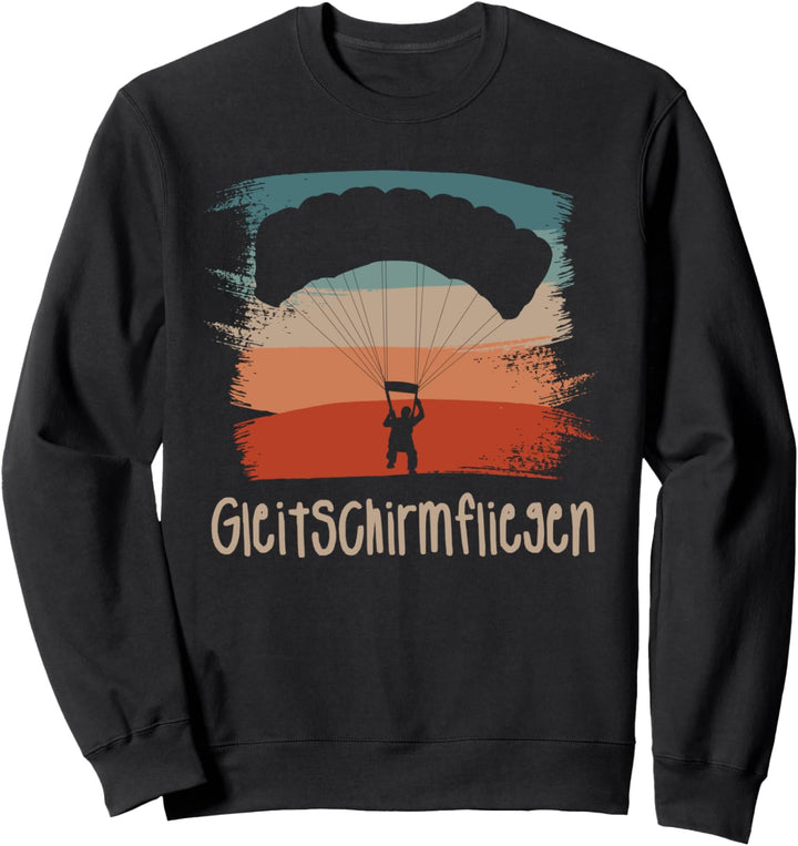 Retro Vintage Classic Gleitschirmfliegen Gleitschirm Sweatshirt