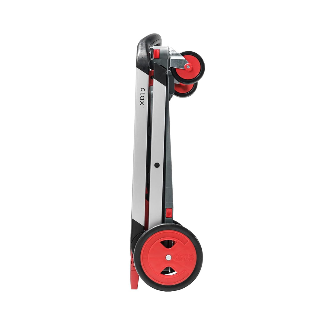 CLAX® Transport-Klappmobil (red Edition) | Plattformwagen | Lager Wagen | Shopping Trolly | inklusiv