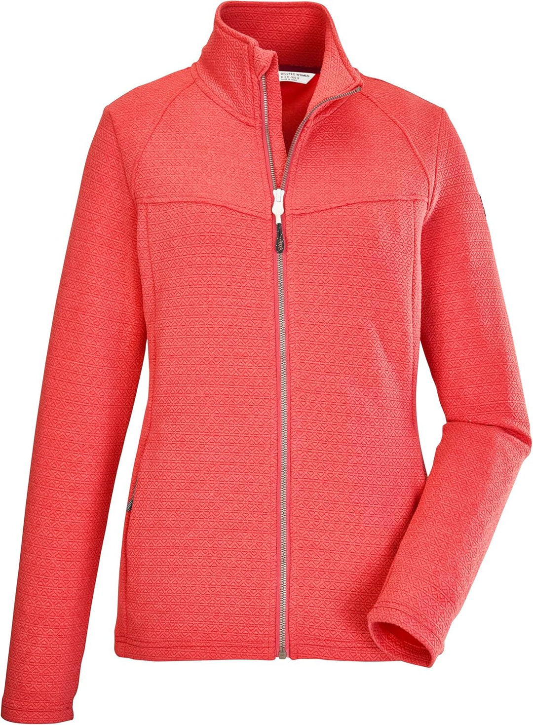 Killtec Damen Kos 102 Wmn Flx Jckt Stretchjacke mit Stehkragen/Fleecejacke 34 coral pink, 34 coral p