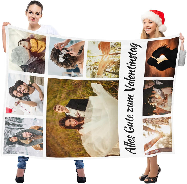 LNM Personalisierte Decke mit Foto, Personalisierte Decken, Personalisierte Kuscheldecke, Personalis
