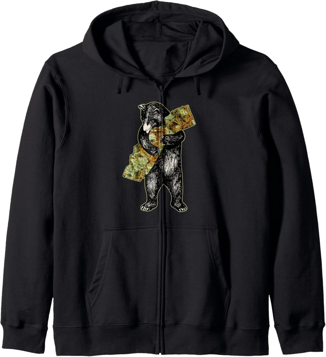 Marijuana I Love California Weed Shirt Art-Retro Cali Bear Kapuzenjacke