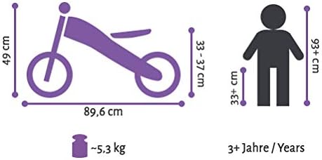 BIKESTAR Mountain Kinderlaufrad Lauflernrad Kinderrad für Jungen und Mädchen ab 3-4 Jahre | 12 Zoll