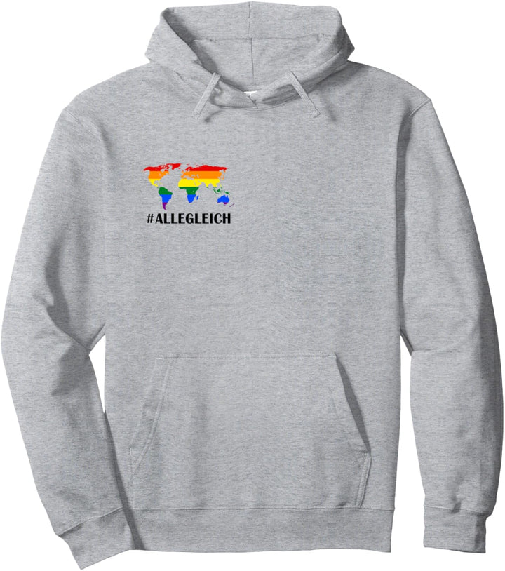 #ALLEGLEICH LGBTQ Regenbogen Fahne CSD Alle Gleich Pullover Hoodie