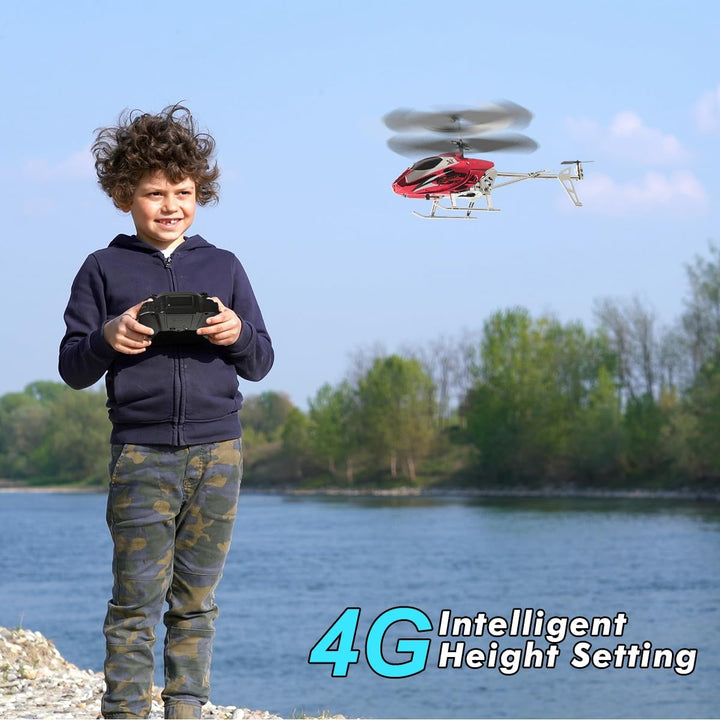 VATOS RC-Hubschrauber für Jungen, 2.4G Ferngesteuerter Hubschrauber mit LED-Licht für Kinder ab 12 J