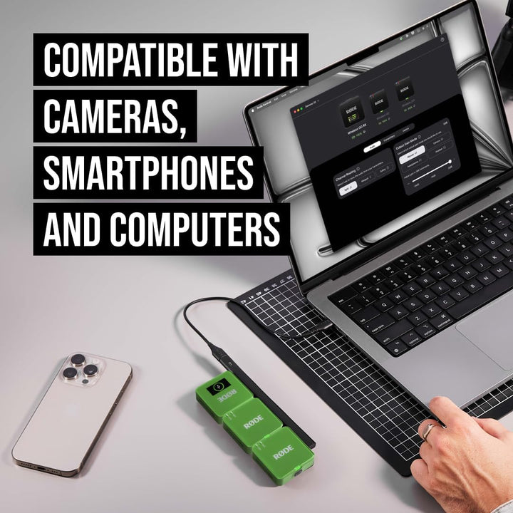 RØDE Wireless GO (Gen 3) – Kompakter kabelloser Mikrofon – Kristallklarer Klang, 32-Bit Float Aufnah