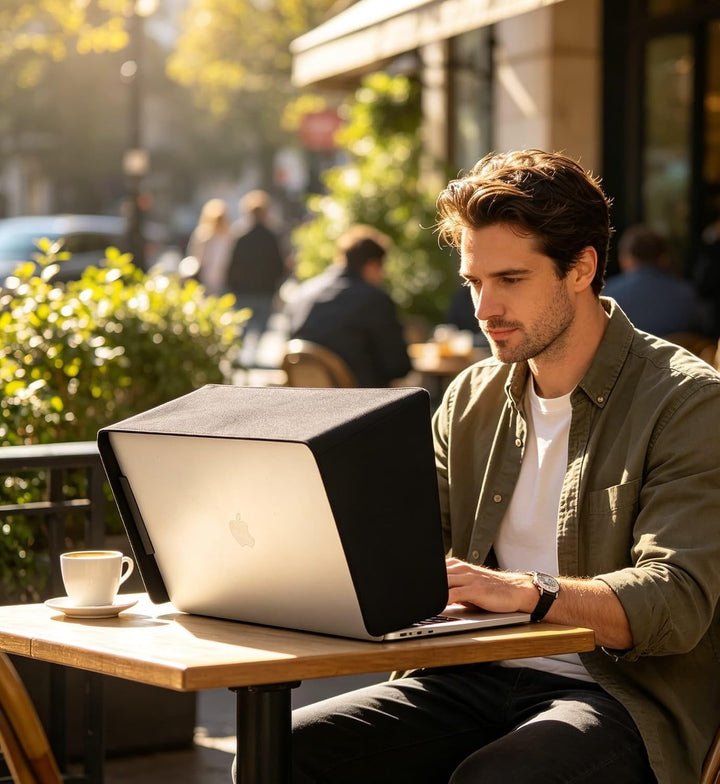 TYTX Laptop-Sonnenschutz für 15-16 Zoll, leichte blendfreie Bildschirmabdeckung für die Arbeit im Fr