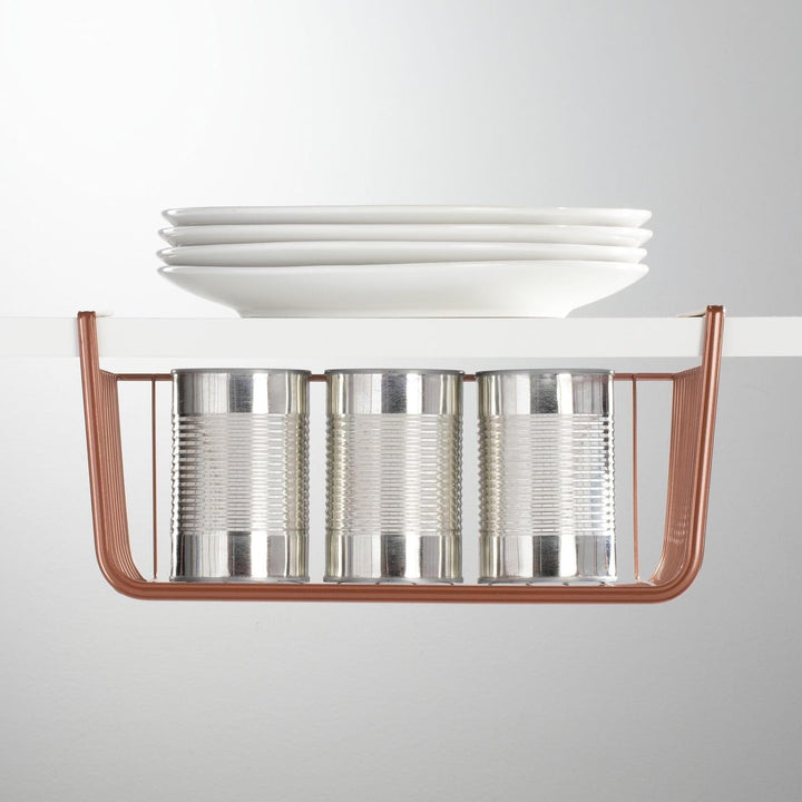 mDesign 2er-Set Hängekorb aus rostbeständigem Metall – grosser Aufbewahrungskorb für Küche und Vorra