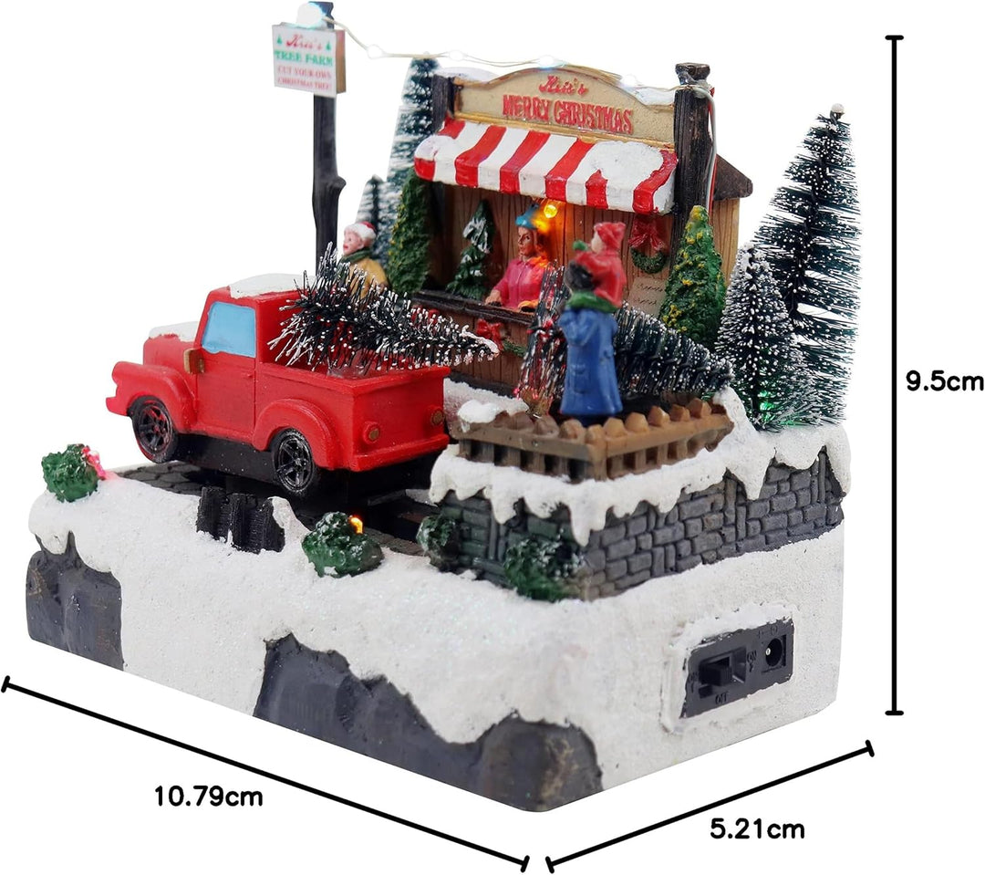 Lemax - Tree Delivery 93423 Transport von Tannenbäumen - Weihnachtsdorf Winterdorf