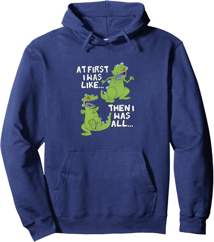Rugrats Reptar At First I Was Then I Was Pullover Hoodie