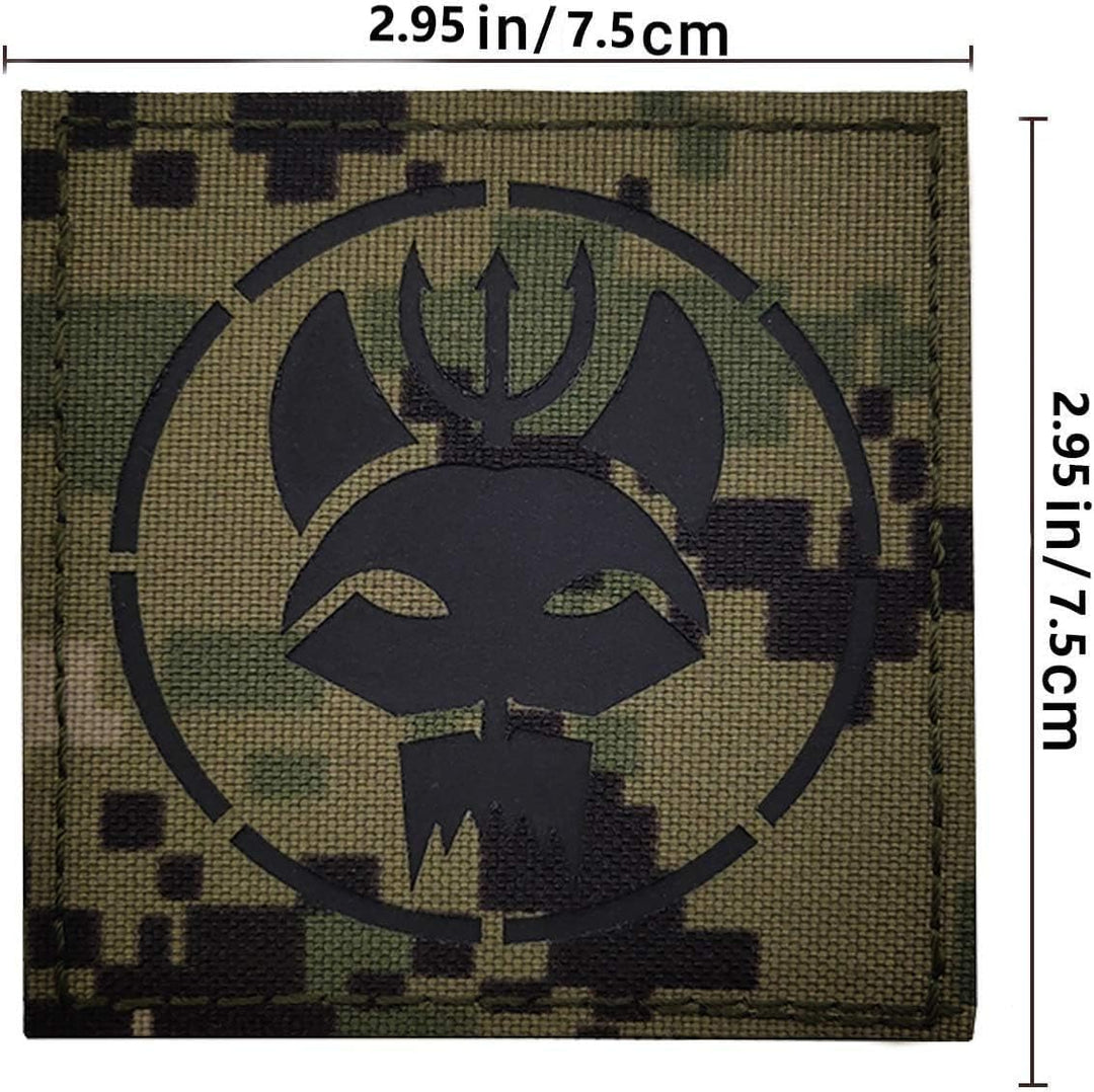 Siegel Team DEVGRU Dreizack Katzenkopf IR Infrarot reflektierende Patch, anpassbare personalisierte