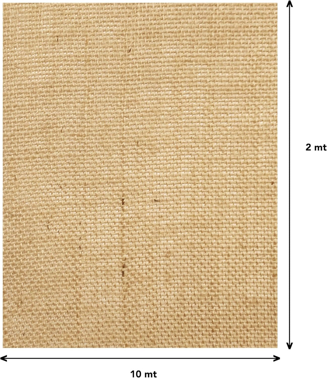 Jute-Stoff aus Naturfaser – Zuschnitte von 2–5 – 10 m x 1,40 m hoch (Grau, 10 x 2 m) Grau 10 x 2 mt,