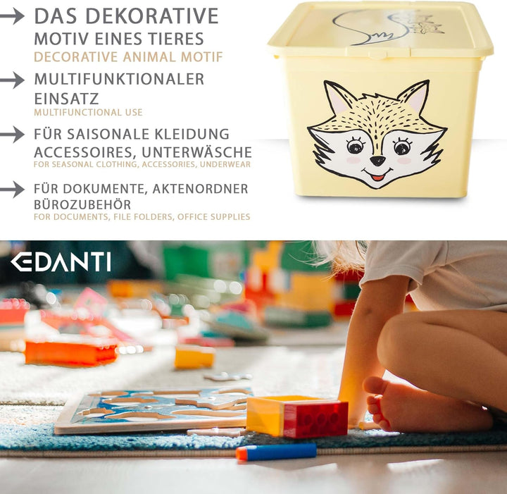 Aufbewahrungsbox Für Kinder Kunststoffbehälter Spielzeugbehälter Spielzeugkiste Kinderzimmer Kinderb