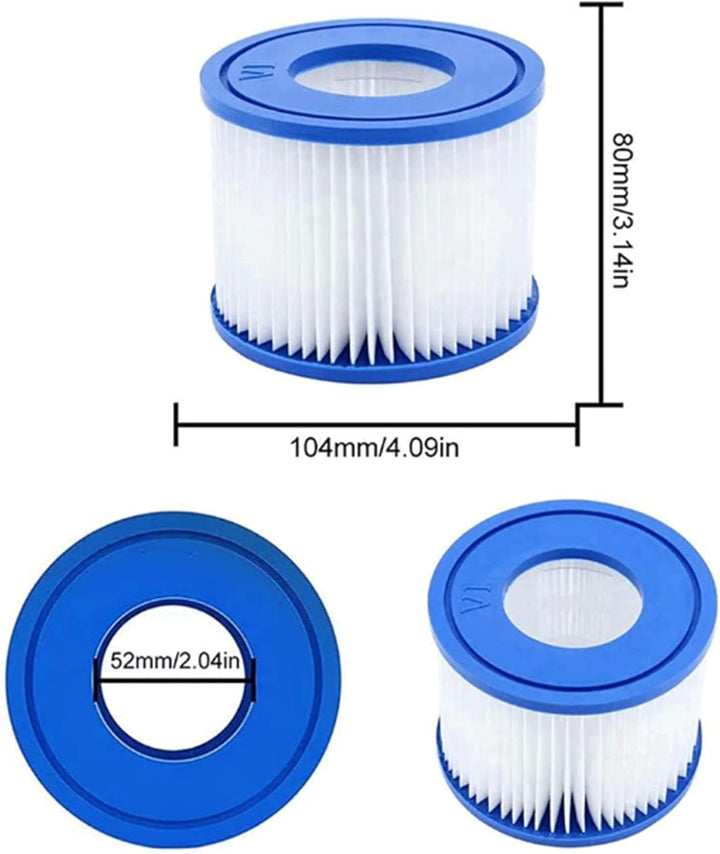 Filter VI für Pool, aufblasbare Filterkartusche Typ VI für Whirlpools, für Pool-Ersatz-Whirlpool-Fil