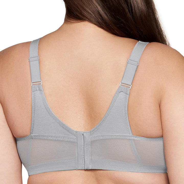 Glamorise Women's 1005 Full Coverage Bra 85C Grau, 85C Grau