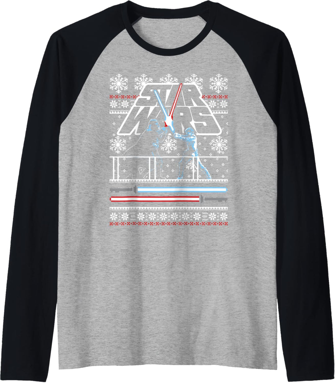 Star Wars Christmas Battle Ugly Sweater Raglan