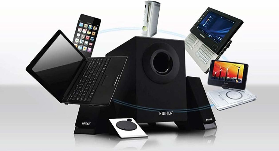 Edifier M1360 2.1 Lautsprechersystem/pc-lautsprecher mit Kabelfernbedienung