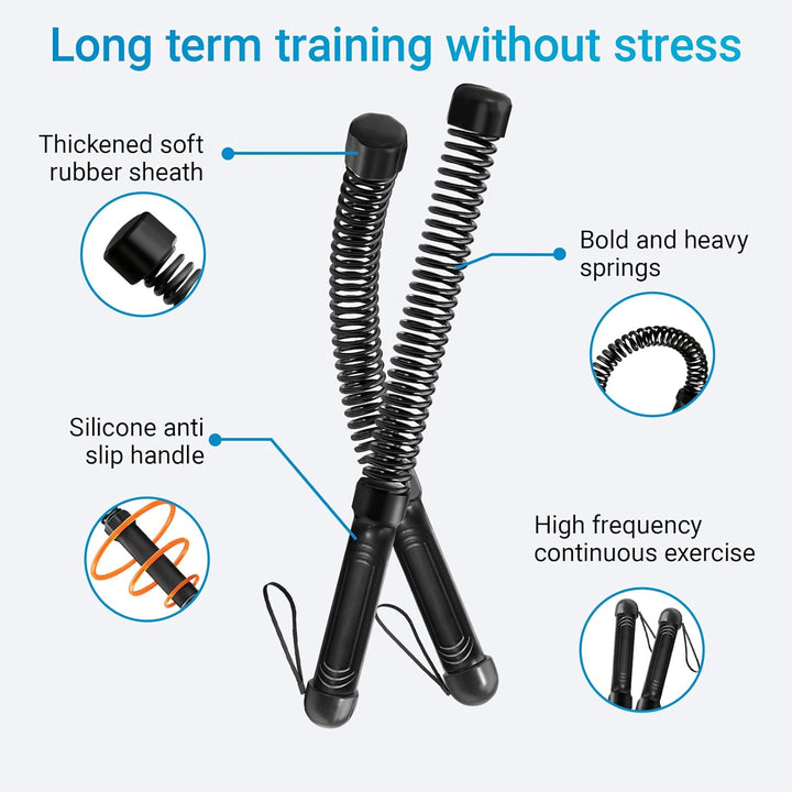 Battle Ropes, Battle rope ohne seil, Ohne Seil Geräuschfreies Heimfitnessgerät, Platzsparend, Leicht